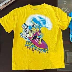 GAP Yellow Surfing Robot Kids Tee